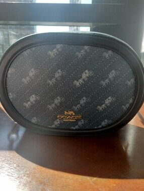 1. Coach Horse & Carriage Print Crossbody Bag- Blue